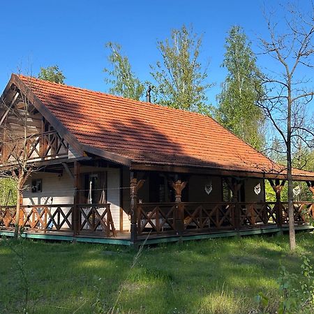 Jagodowy Zakatek, Caloroczny Dom Na Wylacznosc W Lesie, Balia, Cisza, Kominek, Weranda, Stawy Tuczna Exterior photo