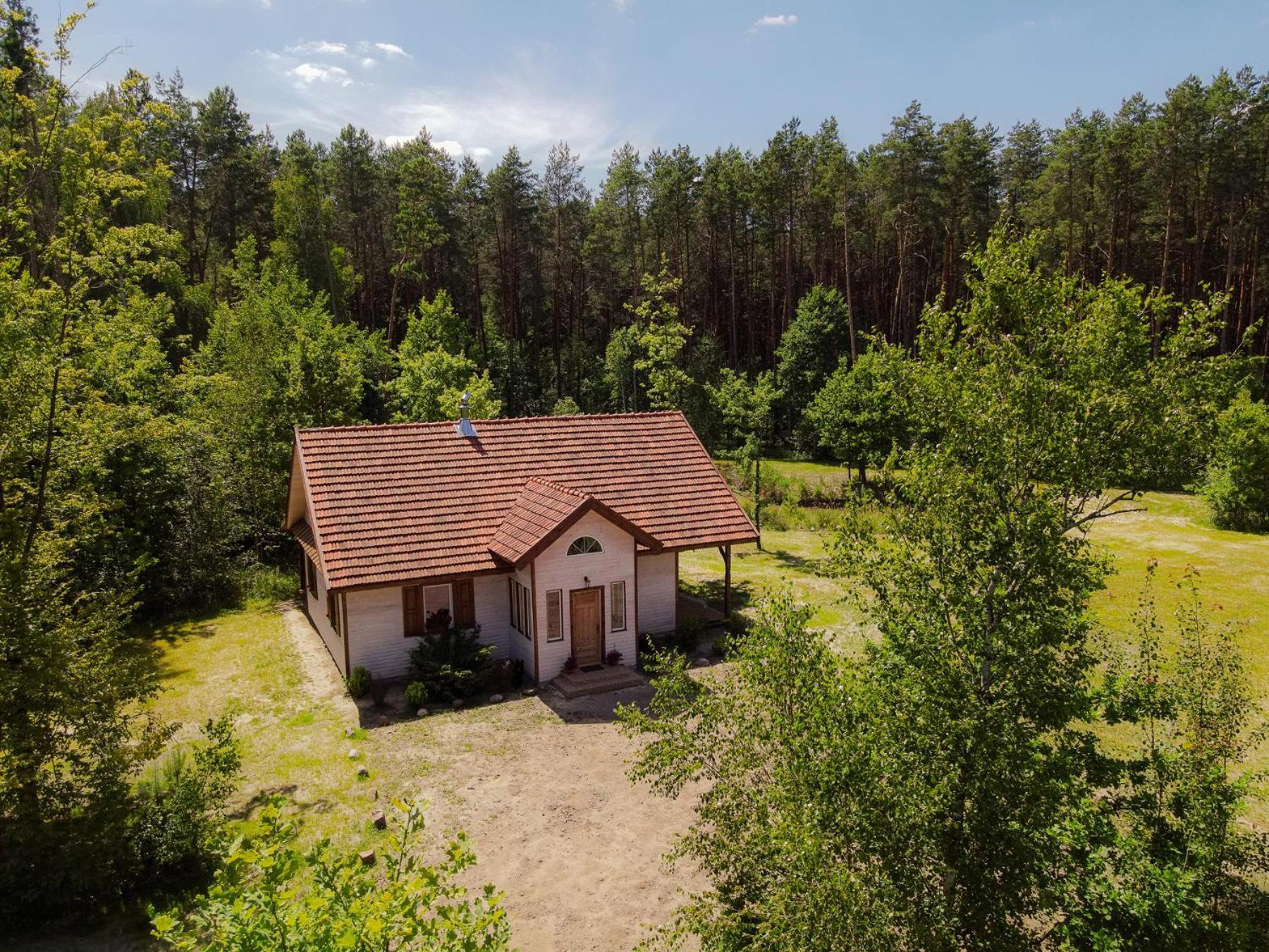 Jagodowy Zakatek, Caloroczny Dom Na Wylacznosc W Lesie, Balia, Cisza, Kominek, Weranda, Stawy Tuczna Exterior photo