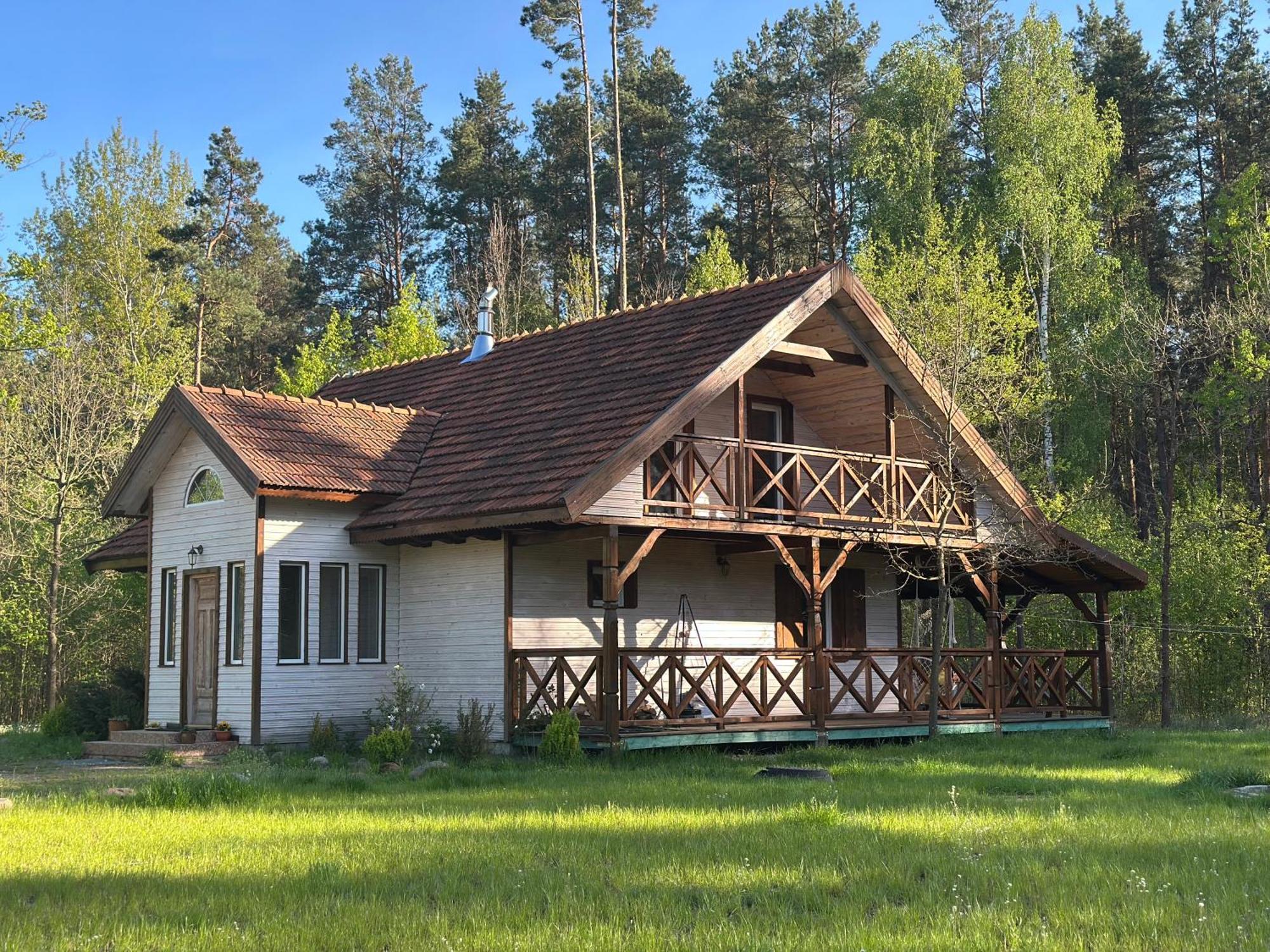 Jagodowy Zakatek, Caloroczny Dom Na Wylacznosc W Lesie, Balia, Cisza, Kominek, Weranda, Stawy Tuczna Exterior photo