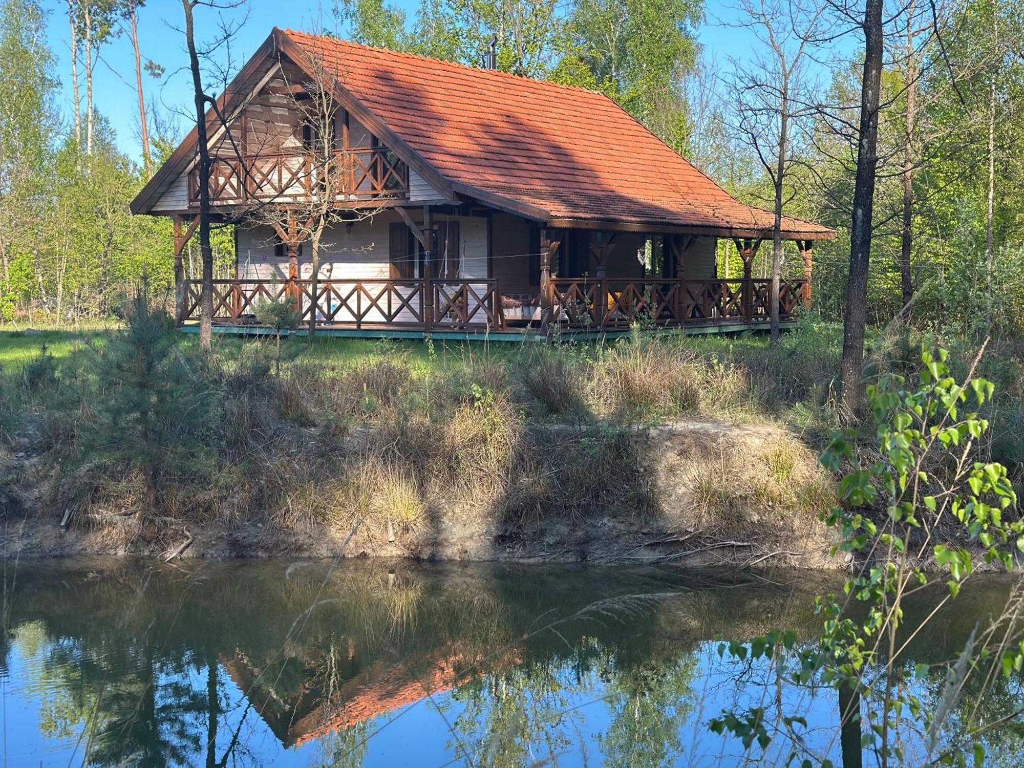 Jagodowy Zakatek, Caloroczny Dom Na Wylacznosc W Lesie, Balia, Cisza, Kominek, Weranda, Stawy Tuczna Exterior photo